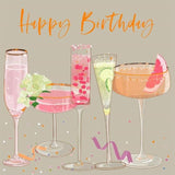 Cocktails Happy Birthday Card GOODS M&S   