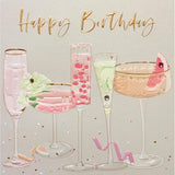 Cocktails Happy Birthday Card GOODS M&S   