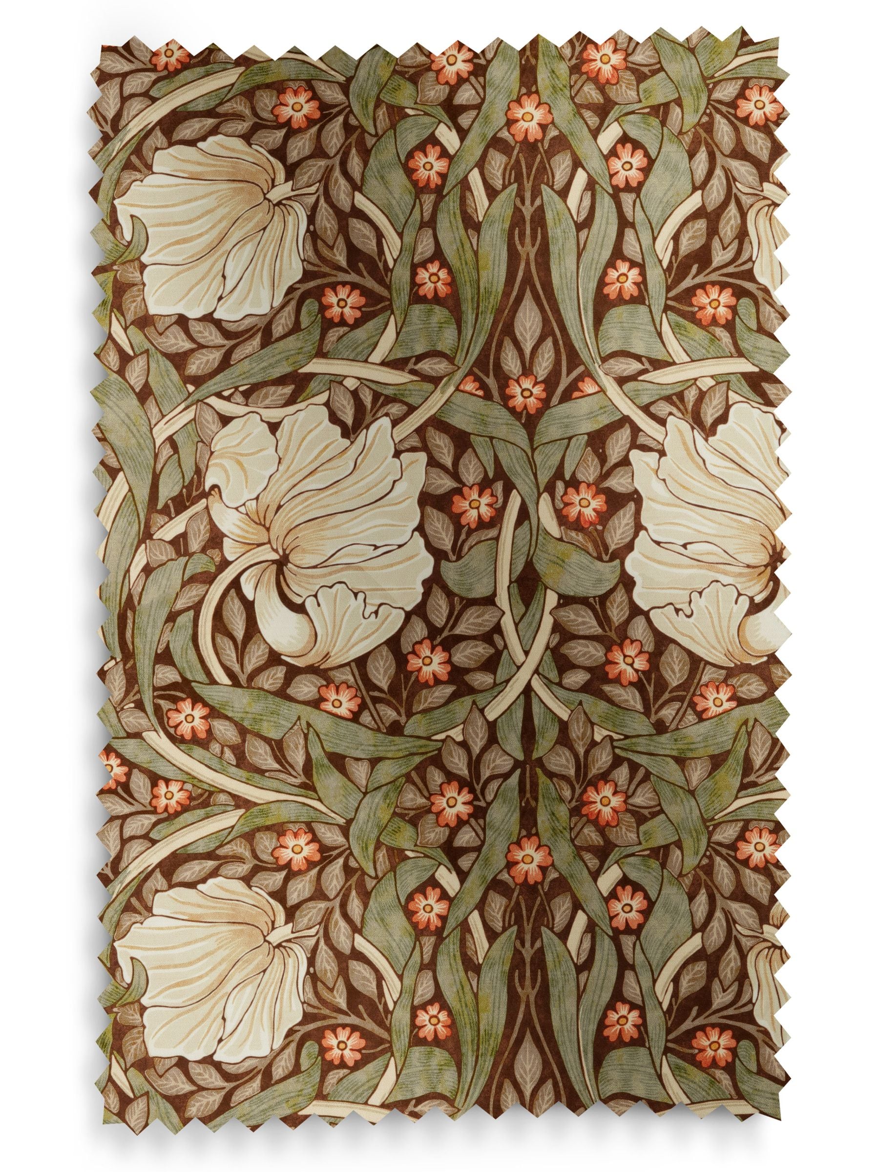 William Morris Pimpernel velvet curtains made to measure British brand