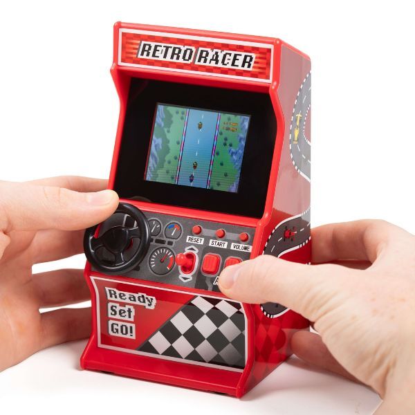 Thumbs Up Orb Retro Mini Racing Arcade Machine Red (British brand)