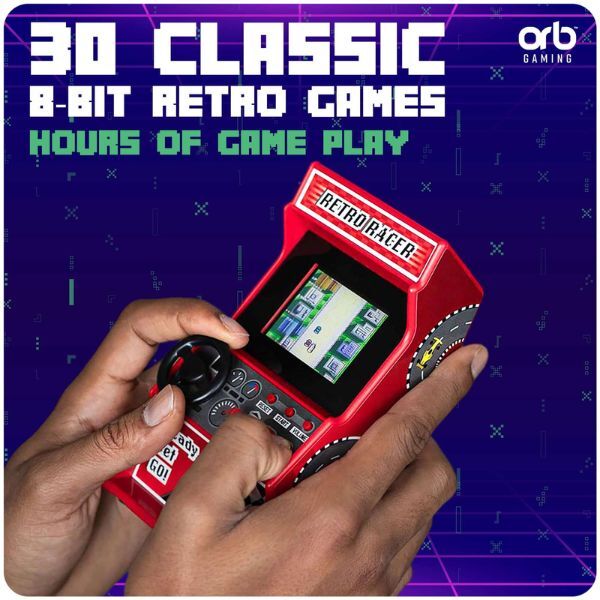 Thumbs Up Orb Retro Mini Racing Arcade Machine Red (British brand)