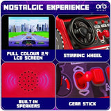 Thumbs Up Orb Retro Mini Racing Arcade Machine Red (British brand)