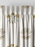 William Morris embroidered curtains with lily flower design, imported from the UK