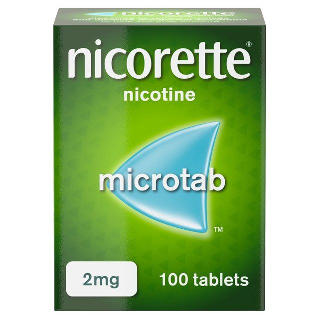 Nicorette Microtabs 2 mg100 tabs (Stop Smoking Aid)   100 per pack GOODS M&S   