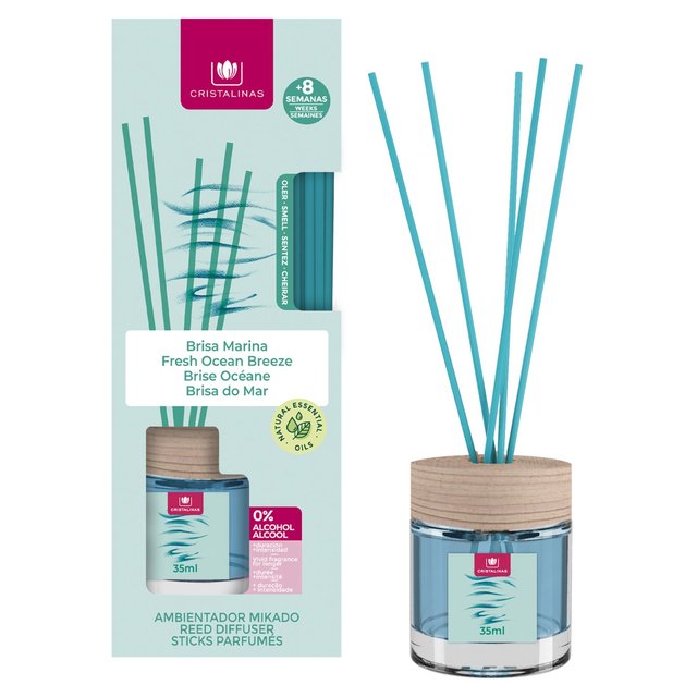 Cristalinas Reed Diffuser Fresh Ocean Breeze   35ml GOODS M&S   