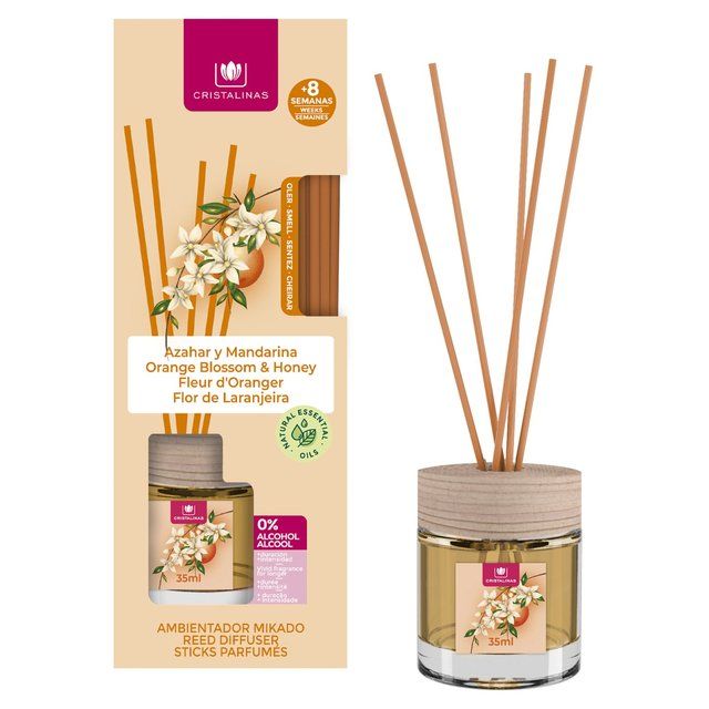 Cristalinas Reed Diffuser Orange Blossom & Honey   35ml GOODS M&S   