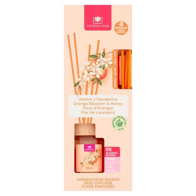 Cristalinas Reed Diffuser Orange Blossom & Honey   35ml GOODS M&S   