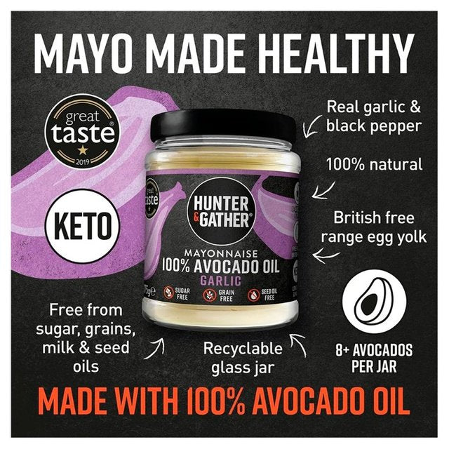 Hunter & Gather Garlic Avocado Oil Mayonnaise   175g GOODS M&S   