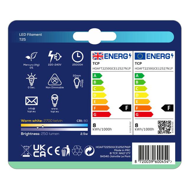 TCP Cookerhood Small Screw 2.5W Light Bulb GOODS M&S   