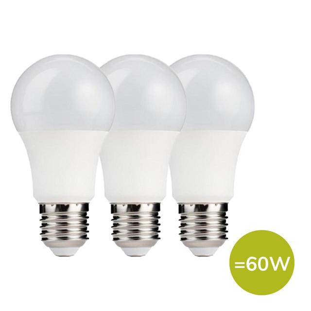 TCP Classic LED Screw 60W Light Bulbs   3 per pack