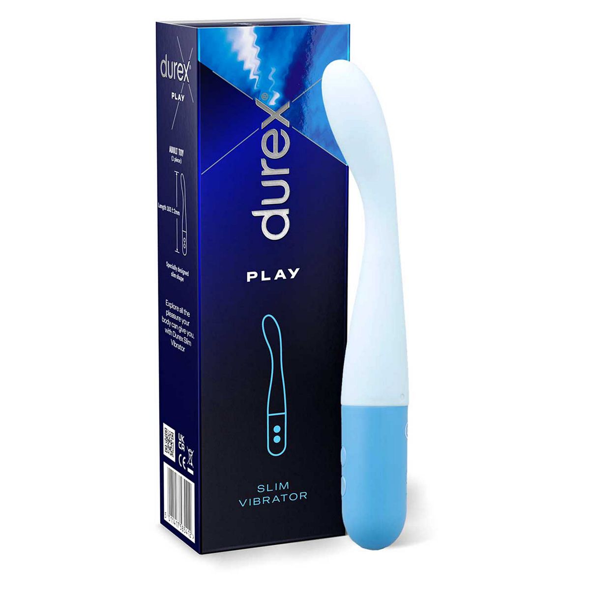 Durex Play Slim Vibrator Sex Toy - Waterproof 8 Vibrations GOODS Boots   