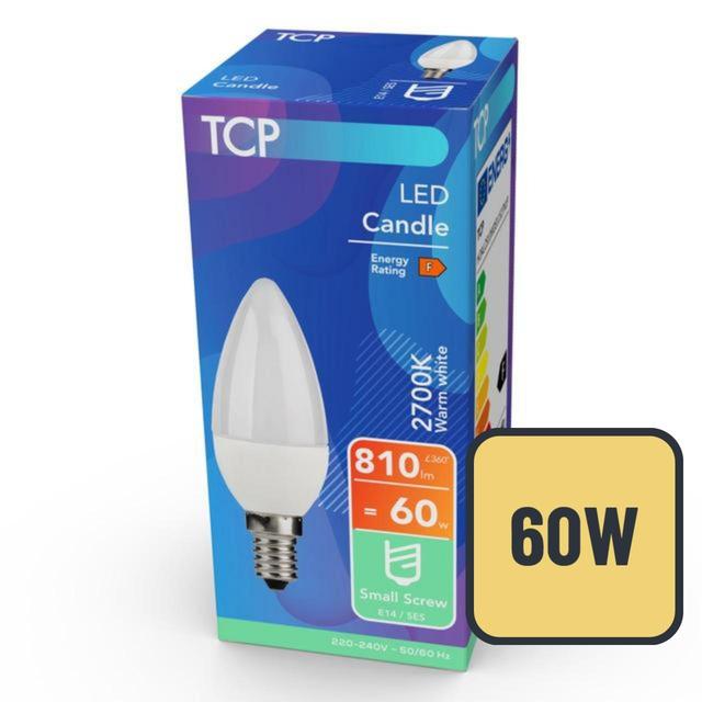 TCP Candle Small Screw 60W Light Bulb GOODS M&S   