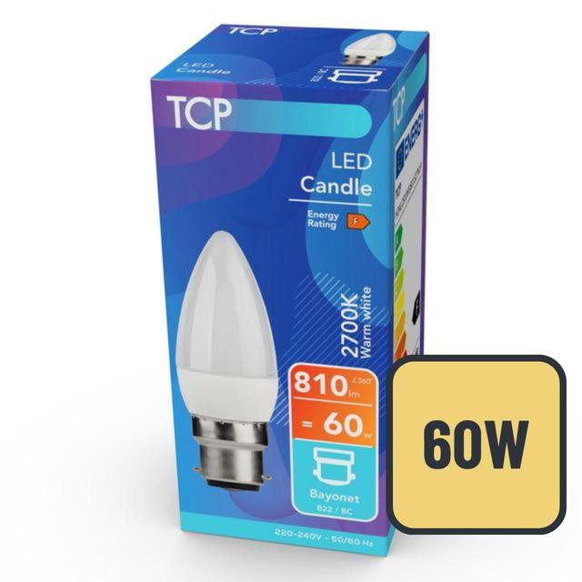 TCP Candle Bayonet 60W Light Bulb GOODS M&S   