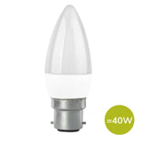 TCP Candle Coated Bayonet 40W Light Bulb GOODS M&S   