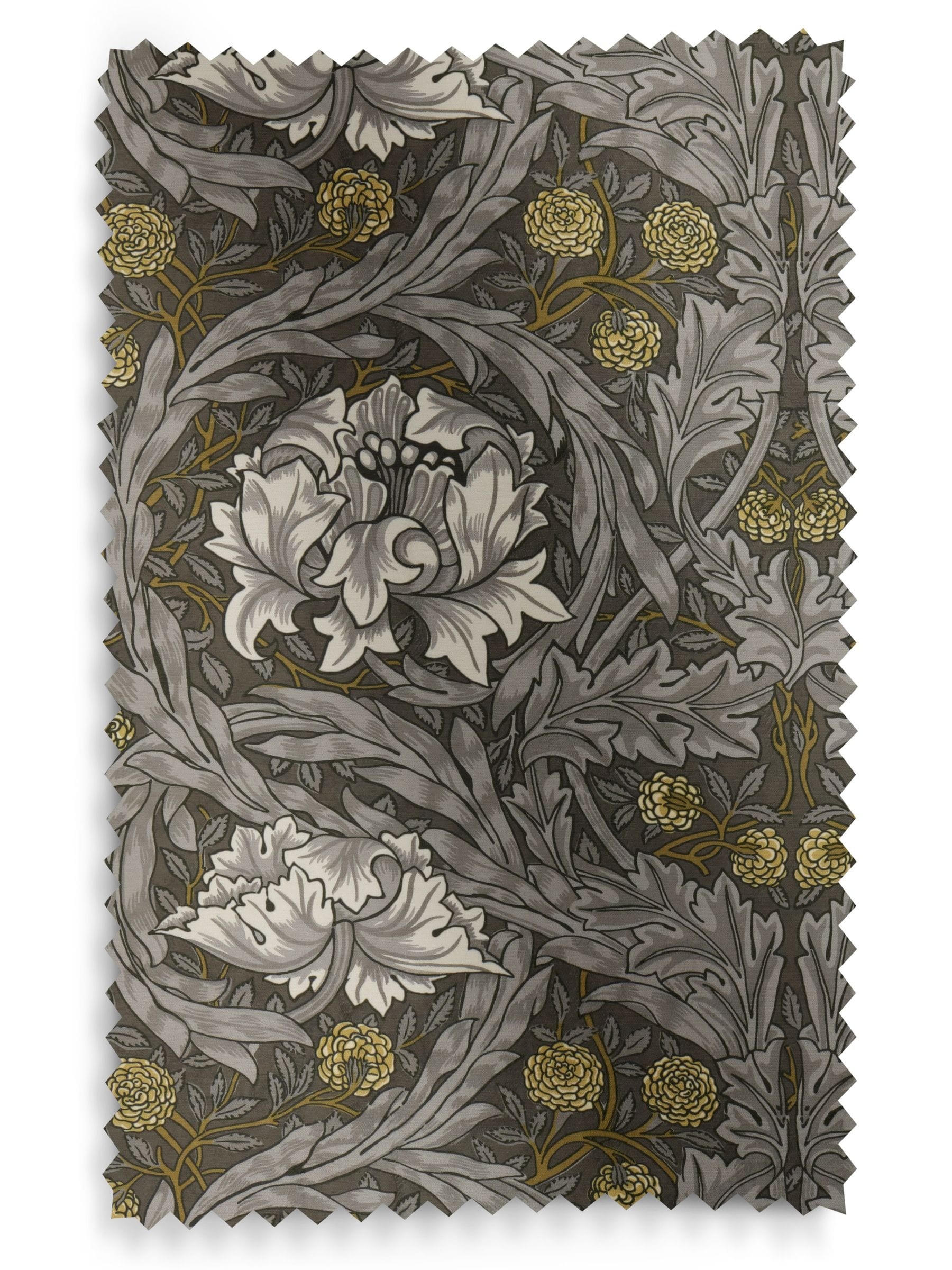 William Morris Iron Grey velvet curtains, UK version