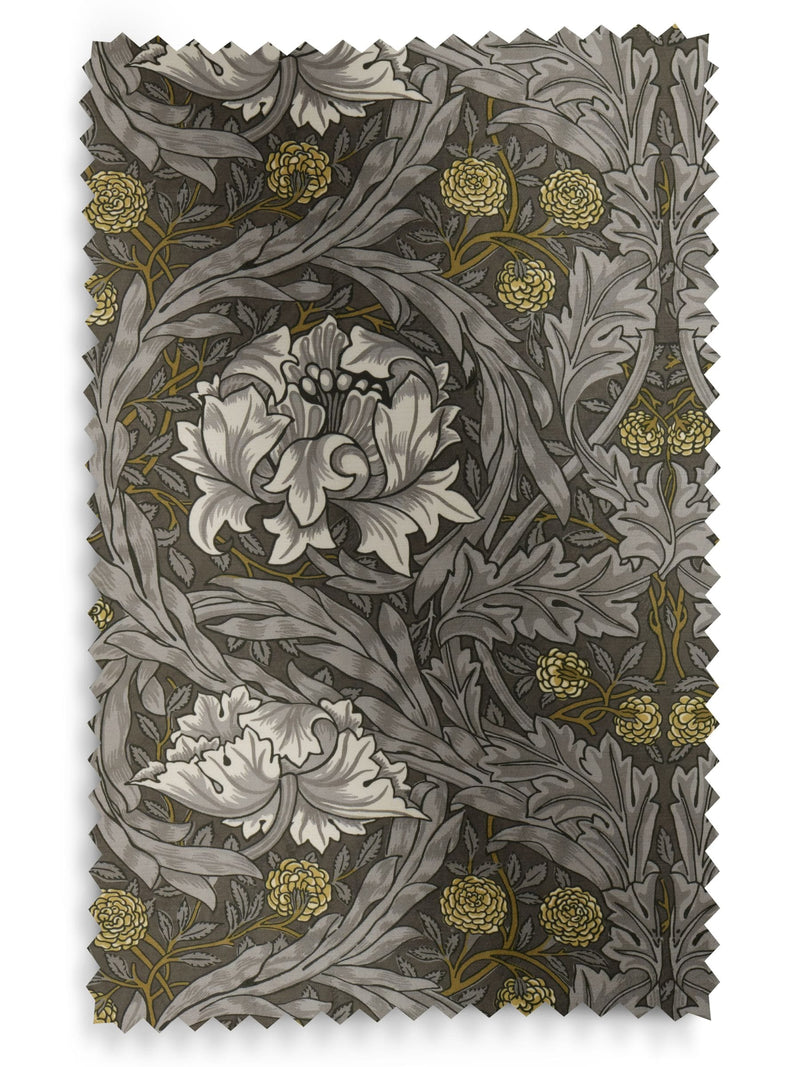 William Morris Iron Grey velvet curtains, UK version