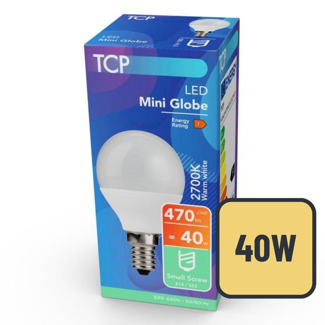 TCP Mini Globe Small Screw 40W Light Bulb GOODS M&S   