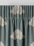 William Morris curtains with Blue Marigold tree embroidery, imported from the UK