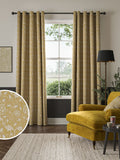William Morris Wild Tulip Ochre Yellow curtains, imported from the UK