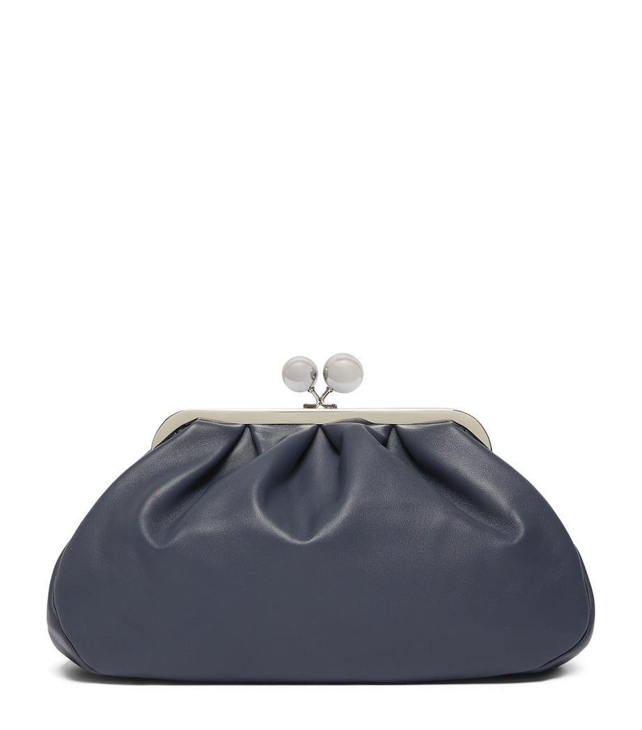 Weekend Max Mara Pasticcino medium leather clutch bag - British product
