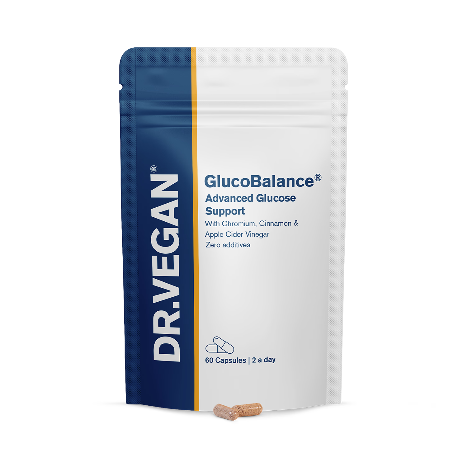 DR. VEGAN GlucoBalance supplement 60 capsules, imported from the UK
