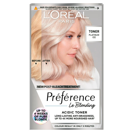 L'Oréal Paris Préférence Le Blonding Acidic Toner Platinum Ice GOODS Sainsburys   
