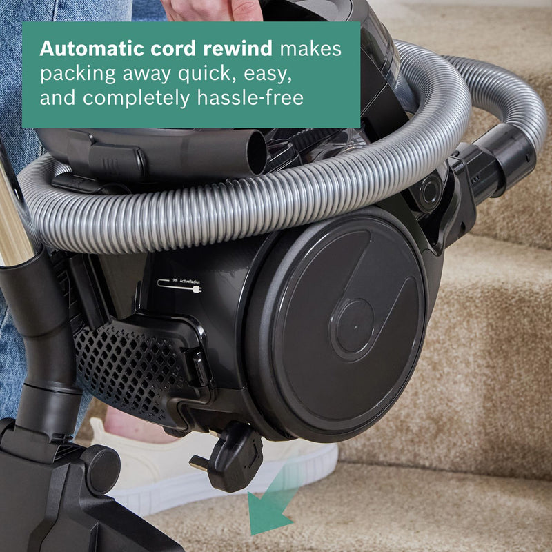 Bosch Serie 2 corded bagless cylinder vacuum cleaner, imported from the UK