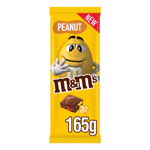 M&M's Crunchy Peanut & Milk Chocolate Block Sharing Bar 165g   165g GOODS M&S   