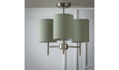 Argos Argos Home Candelabra Steel 3 Light Ceiling Light - Sage 40cm- Buy online at McGrocer