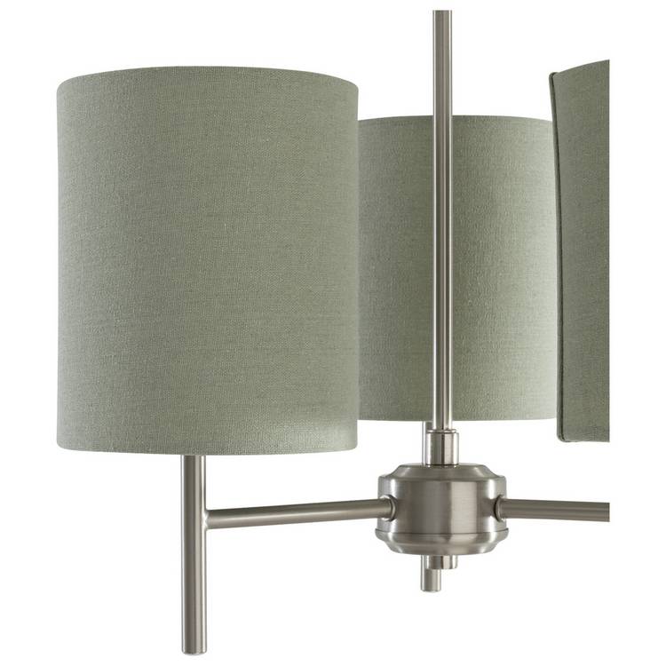 Argos Home sage green 3 light ceiling light 40cm, UK version