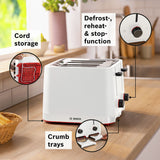 Bosch MyMoment 4-slice toaster white (British brand)