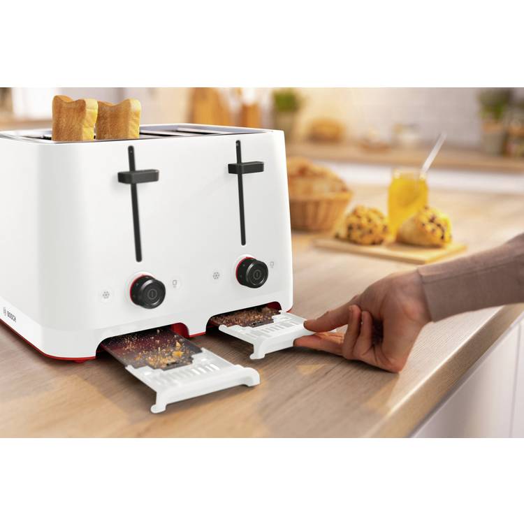 Bosch MyMoment 4-slice toaster white (British brand)