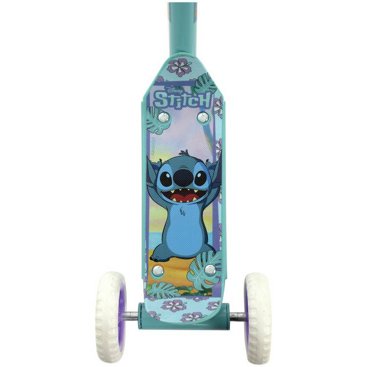 Disney Stitch Deluxe scooter with three wheels and adjustable handlebar (British brand)