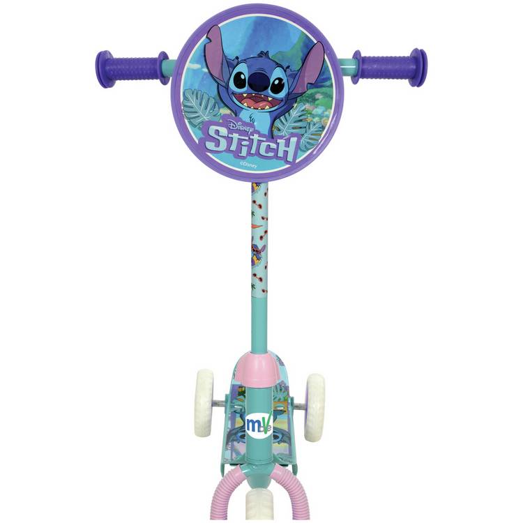 Disney Stitch Deluxe scooter with three wheels and adjustable handlebar (British brand)