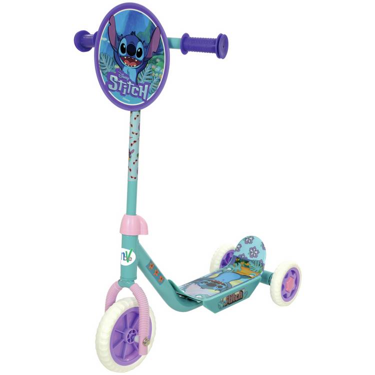 Disney Stitch Deluxe scooter with three wheels and adjustable handlebar (British brand)