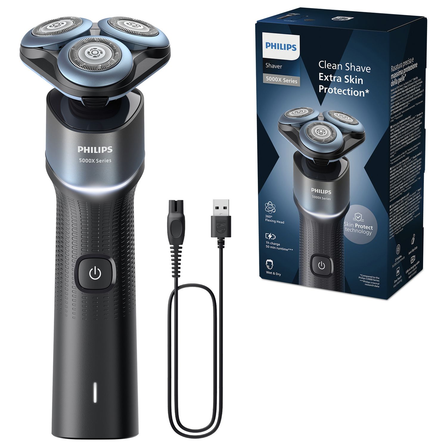 Philips Series 5000X electric shaver X5006/00, imported from the UK