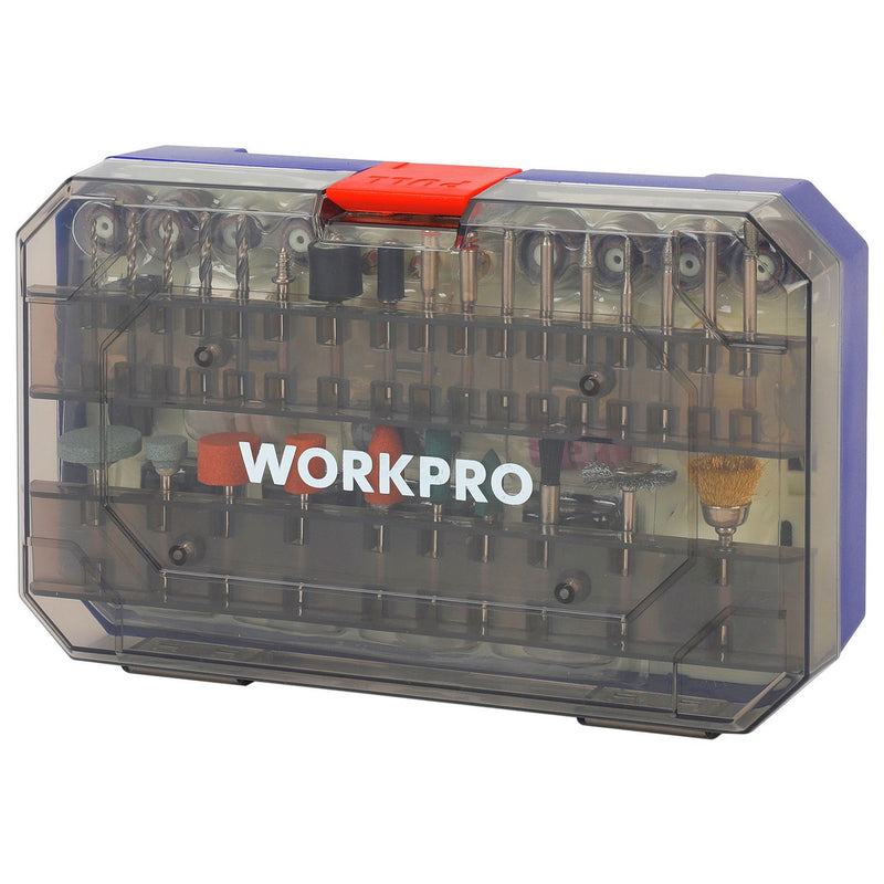 WORKPRO 222-piece rotary tool accessories set, UK version