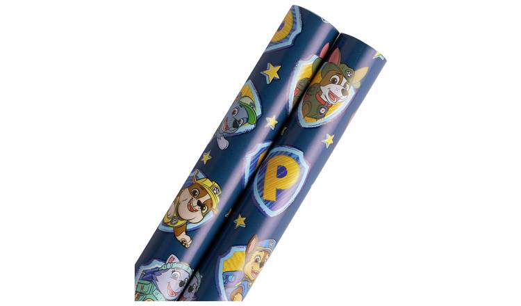 Paw Patrol 2 Rolls Wrapping Paper Set GOODS Argos