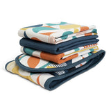Habitat multicoloured geometric tea towel and oven glove set, UK version
