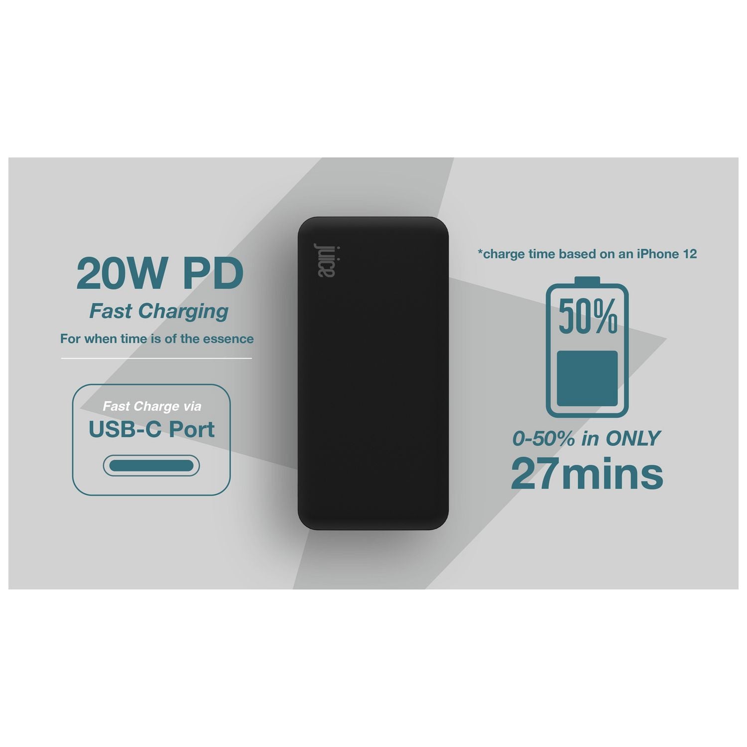 Juice portable power bank Eco Max+ 24000mAh, imported from the UK