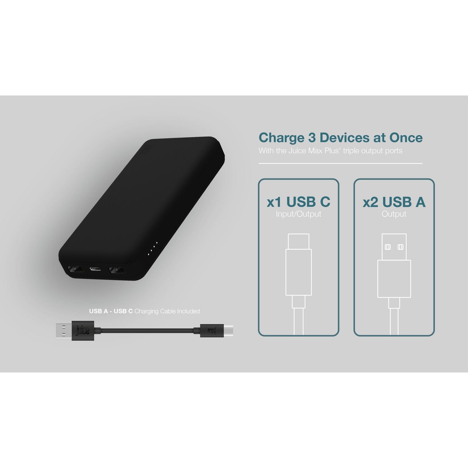 Juice portable power bank Eco Max+ 24000mAh, imported from the UK