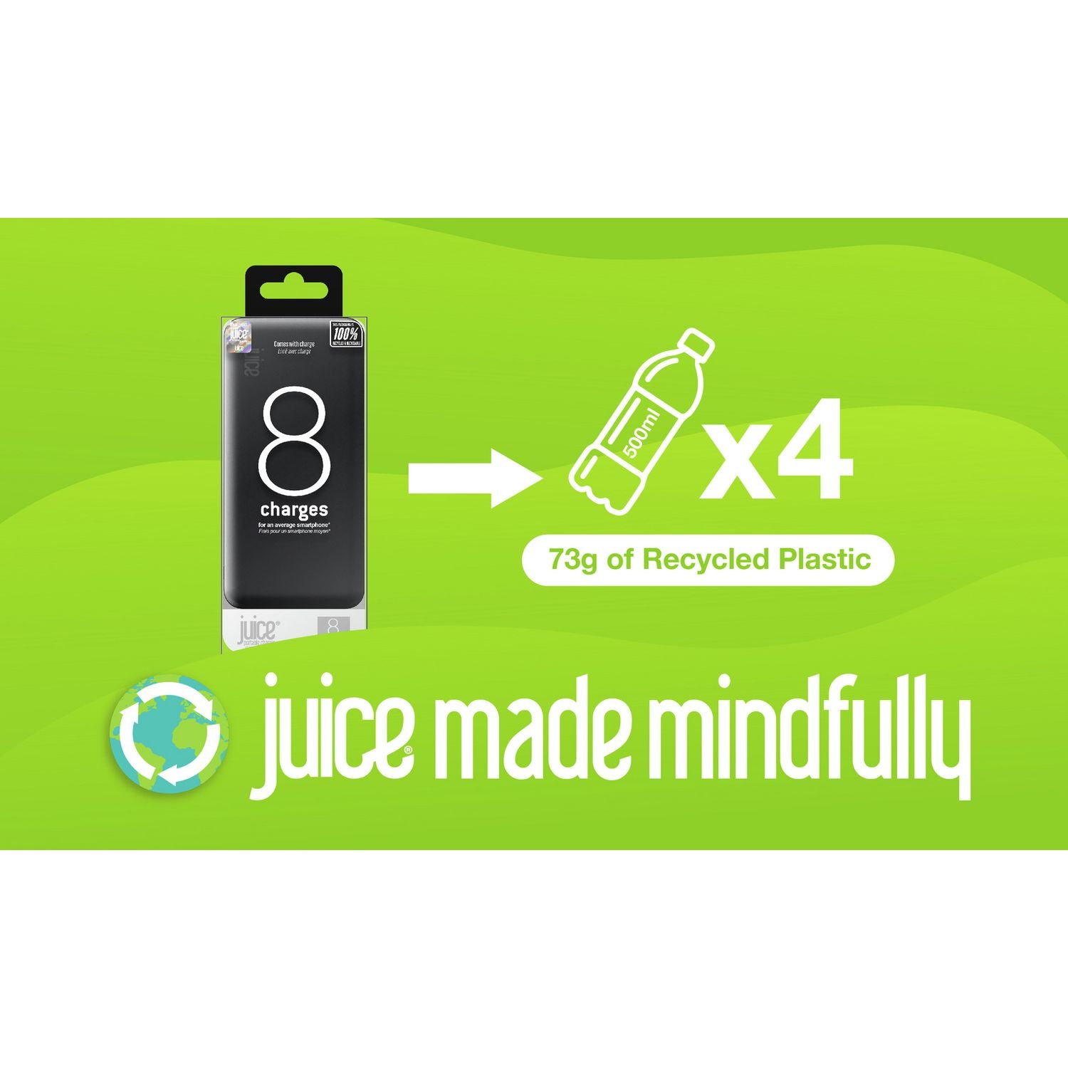 Juice ECO portable power bank 30000mAh black, UK version