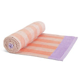 Argos Home peach stripe beach towel 140x70cm, imported from the UK