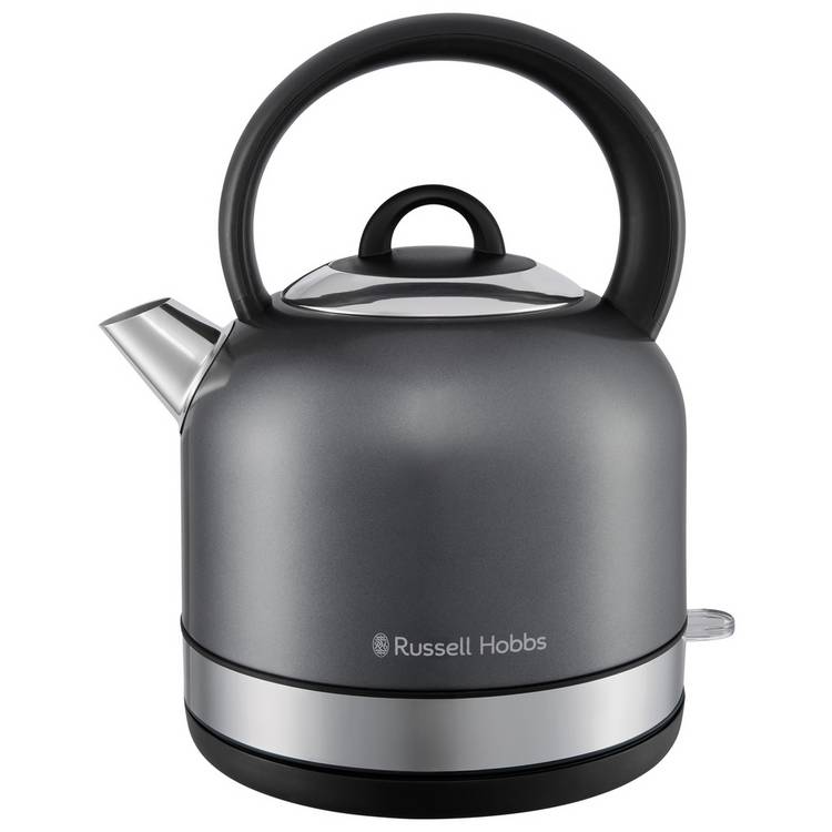 Russell Hobbs Worcester Dome Kettle grey 1.5L, imported from the UK