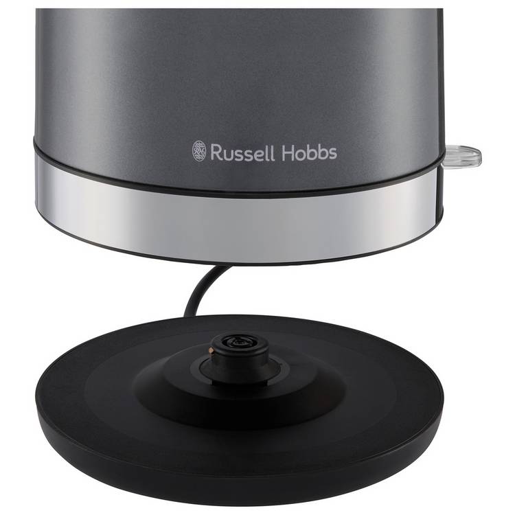 Russell Hobbs Worcester Dome Kettle grey 1.5L, imported from the UK