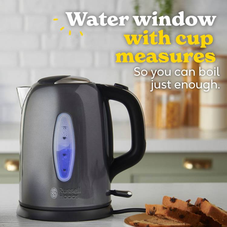 Russell Hobbs Worcester jug kettle grey 1.7 litre - British product