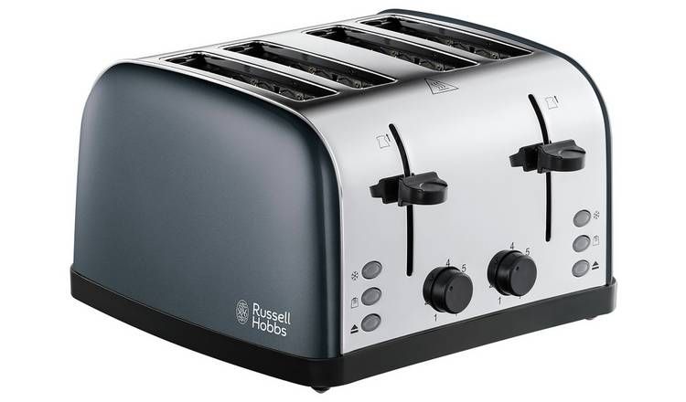 Russell Hobbs Worcester 4 Slice Grey Toaster 28364 GOODS Argos