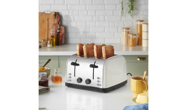 Russell Hobbs Worcester 4 Slice White Toaster 28361