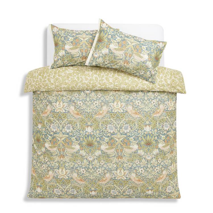 Habitat x Morris & Co. Strawberry Thief bedding, imported from the UK