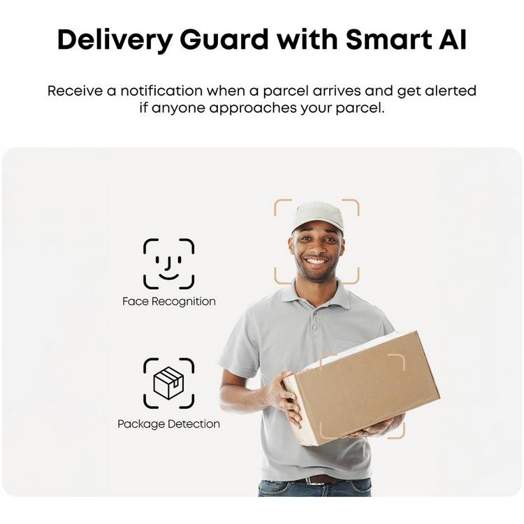 eufy E340 dual camera smart video doorbell with chime, imported from the UK